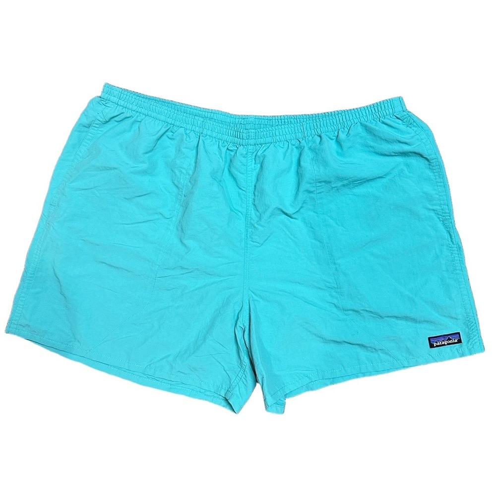 Patagonia Mens XXL Baggies Shorts 5‎ Inch Inseam Teal Blue Aqua